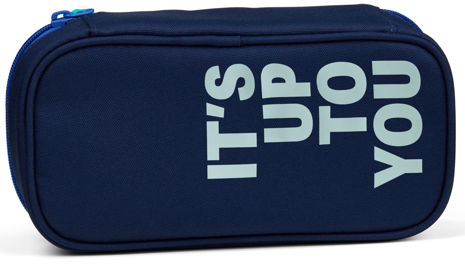 Schuletui Satch Crossed Blue dunkelblau Schlamperbox nachhaltig