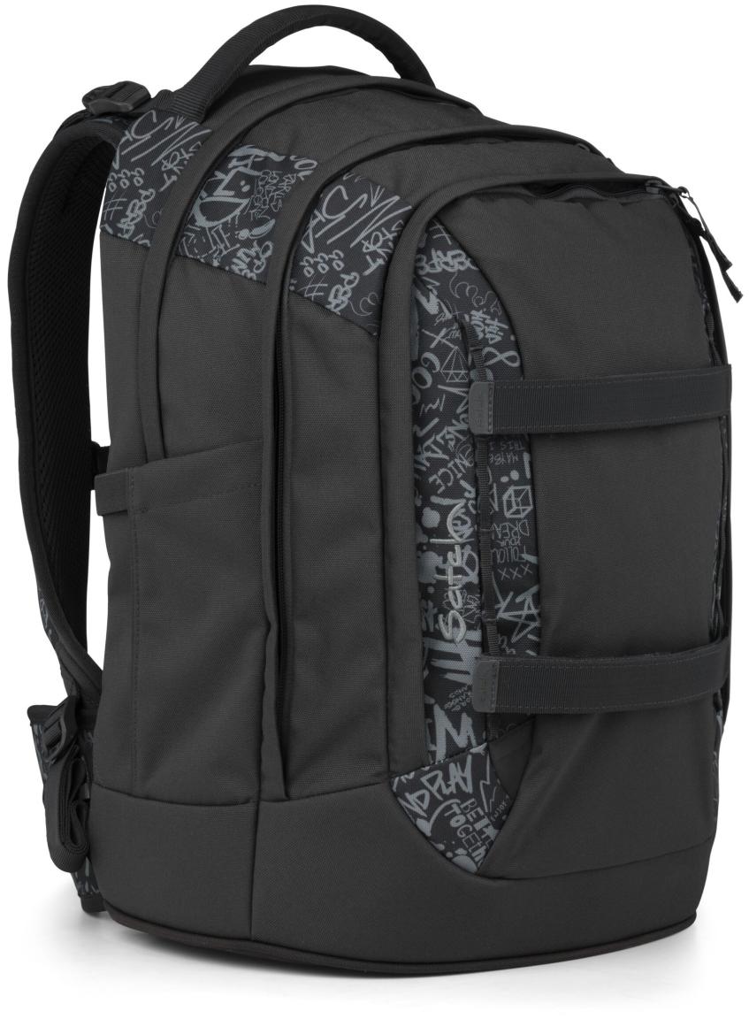 Schulranzen Satch Pack Street Ink grau Graffiti Ready to Swap