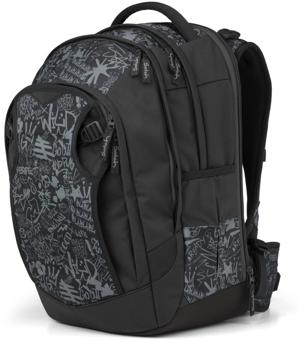 Schulranzen schwarz grau Graffiti Satch Match Plus Street Ink