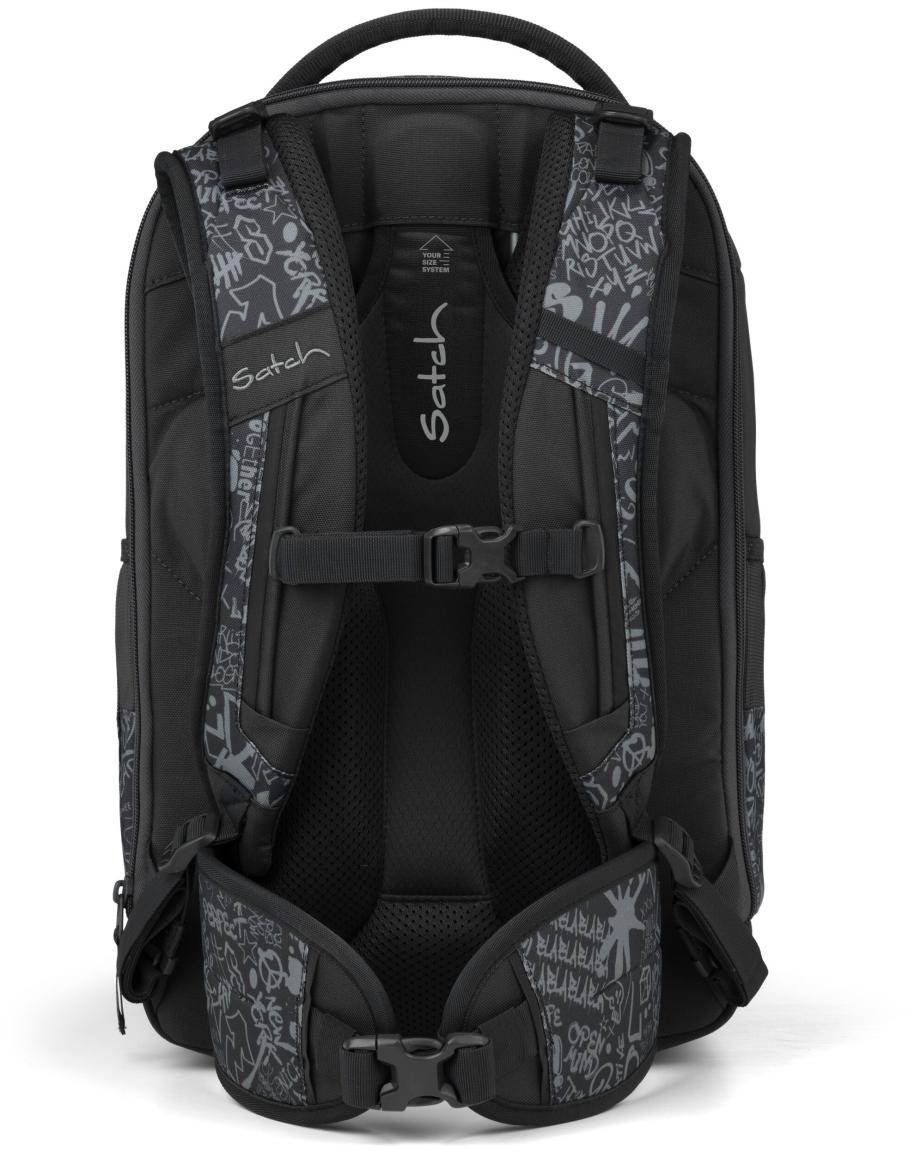 Schulranzen schwarz grau Graffiti Satch Match Plus Street Ink