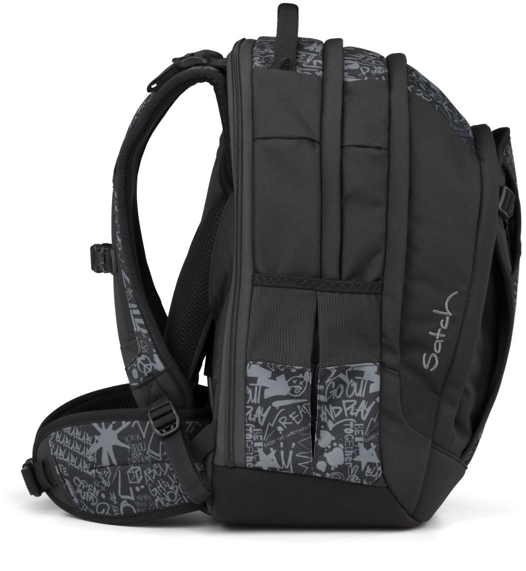 Schulranzen schwarz grau Graffiti Satch Match Plus Street Ink