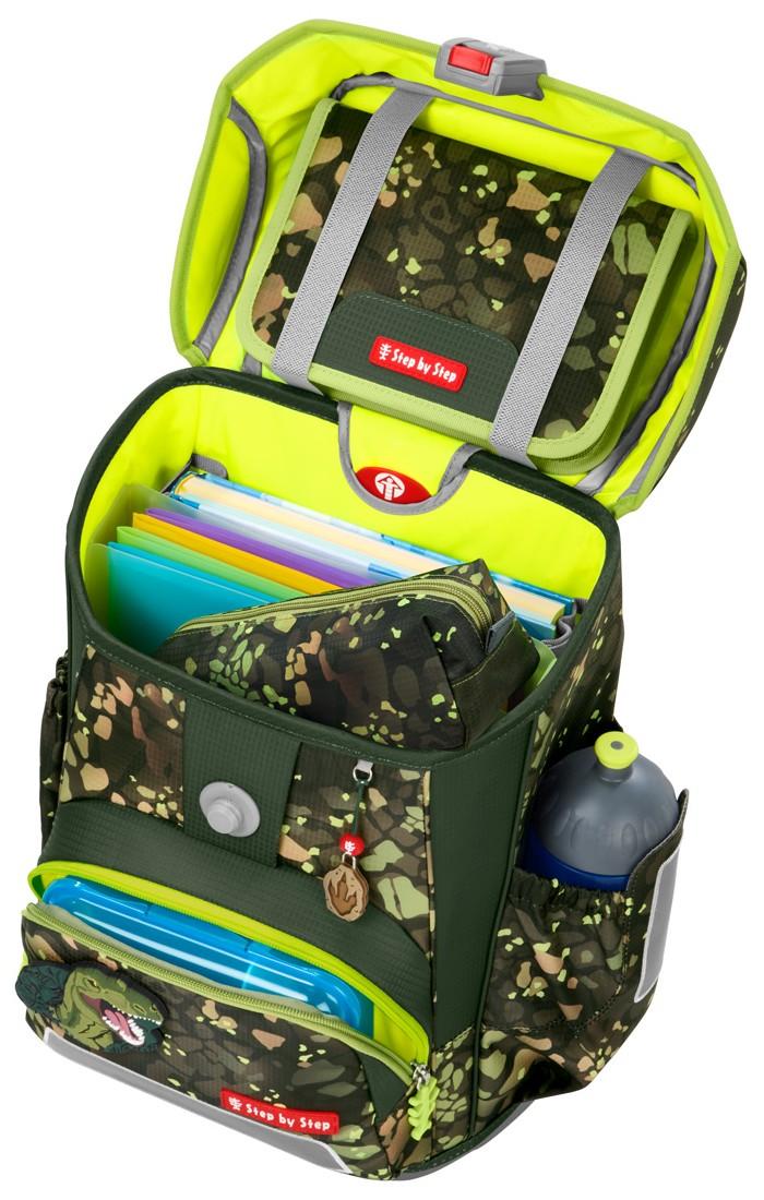 Schulranzenset Step by Step Cloud Dino Torex grün Dinosaurier