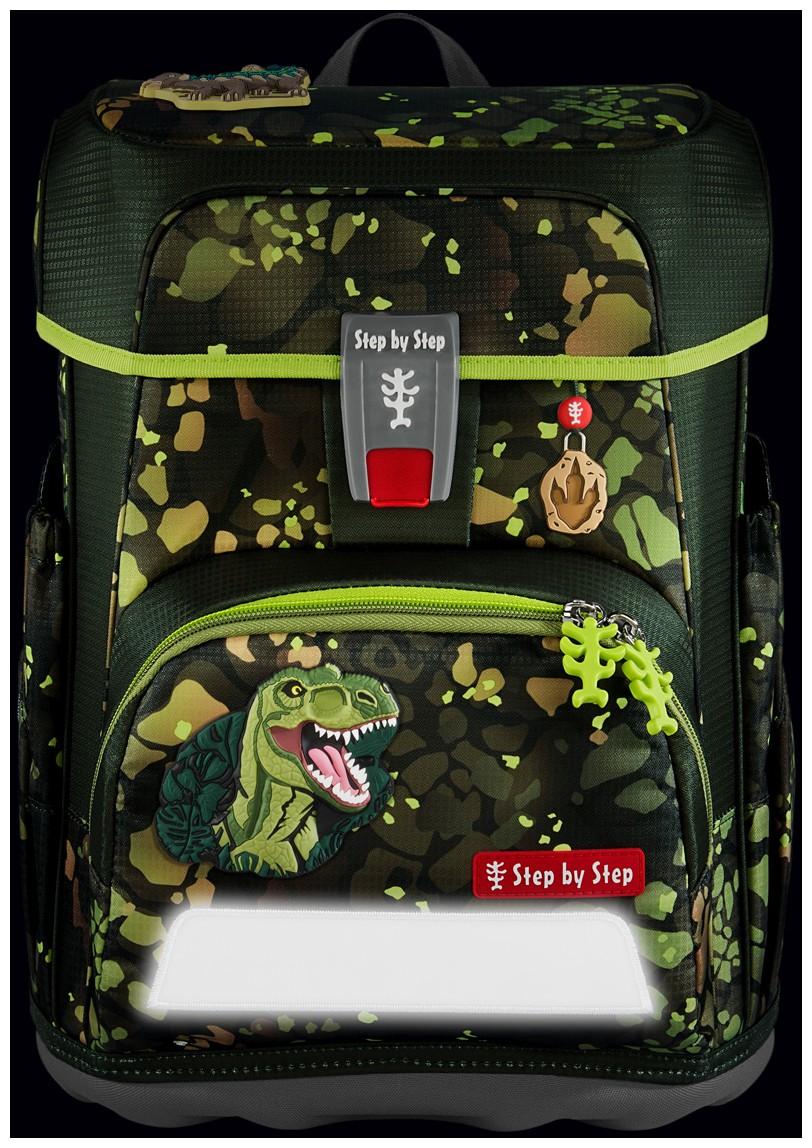 Schulranzenset Step by Step Cloud Dino Torex grün Dinosaurier