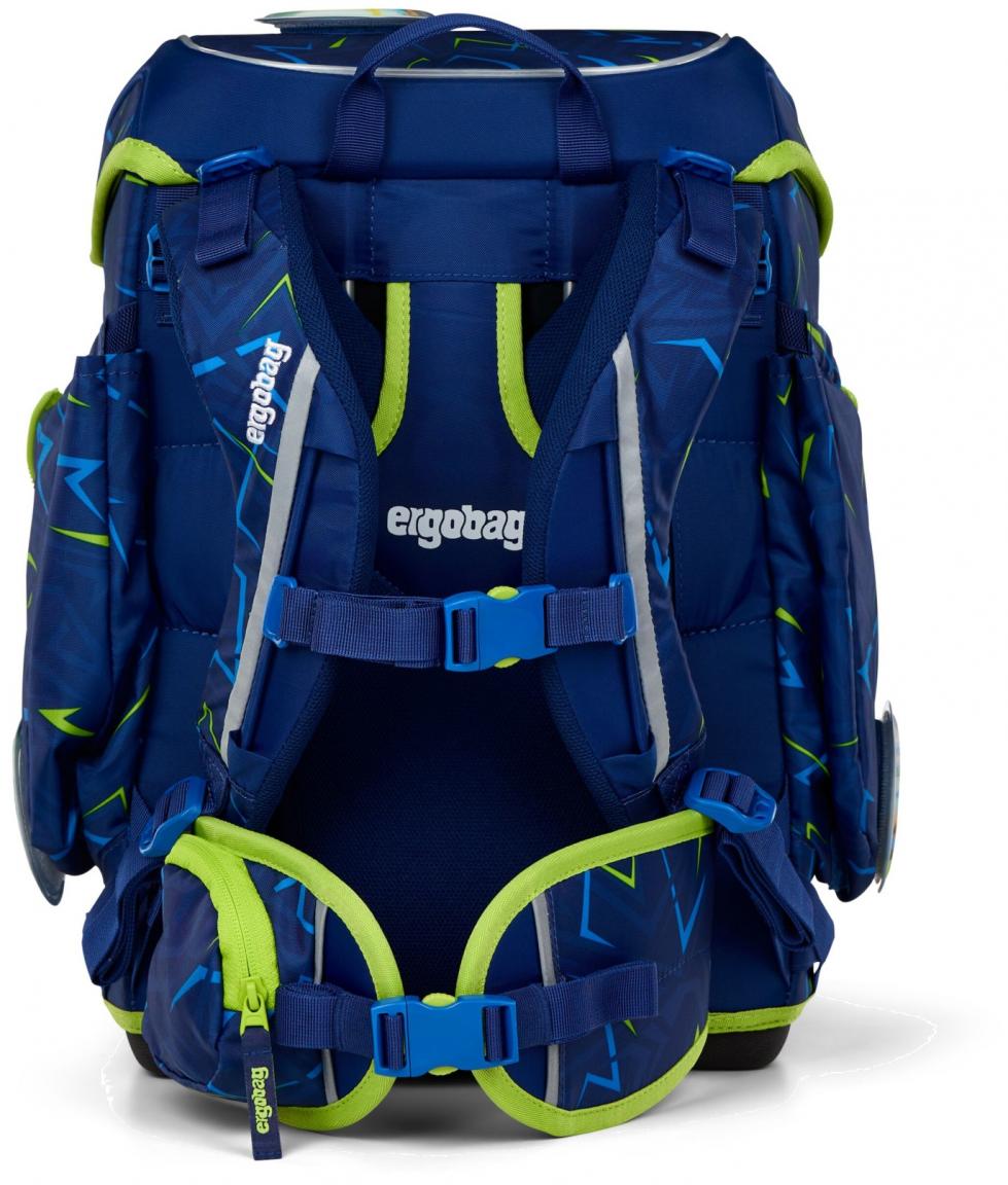 Schulrucksack Komplettset ergobag cubo SpitzenreitBär Fußball blau