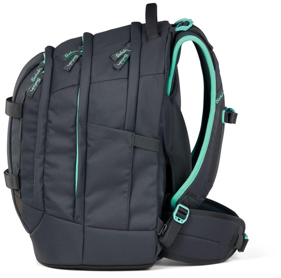 Schulrucksack Mint Phantom dunkelgrau Satch Pack Swap Reflektor