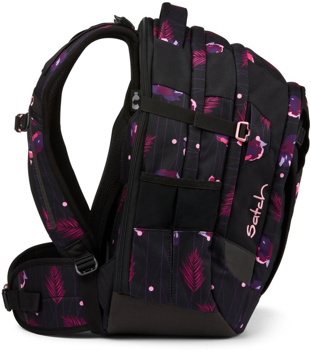 Schulrucksack Satch Match Mystic Nights schwarz Blumenprint