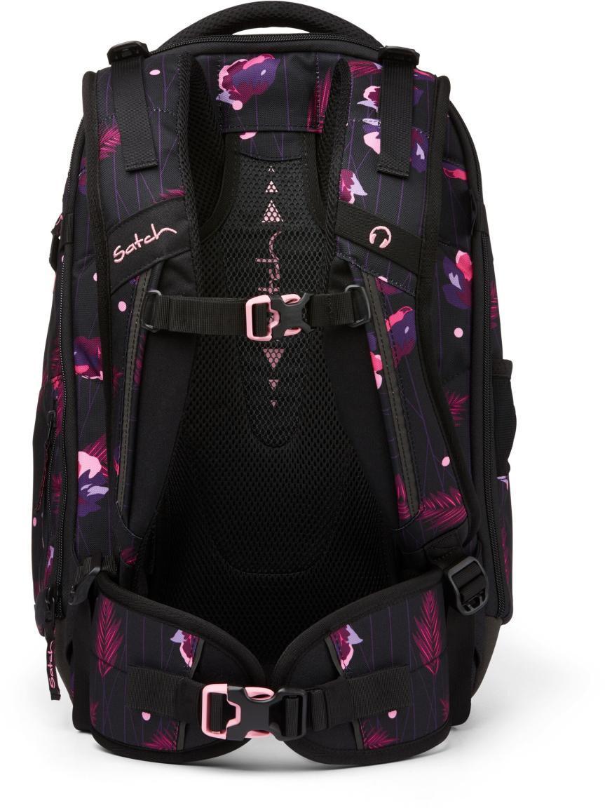 Schulrucksack Satch Match Mystic Nights schwarz Blumenprint