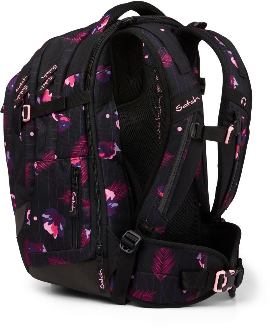 Schulrucksack Satch Match Mystic Nights schwarz Blumenprint