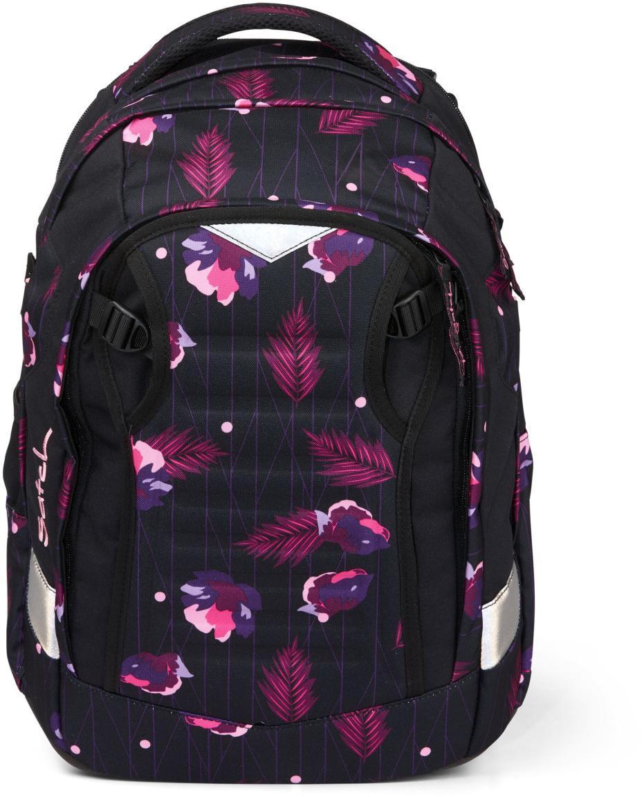 Schulrucksack Satch Match Mystic Nights schwarz Blumenprint