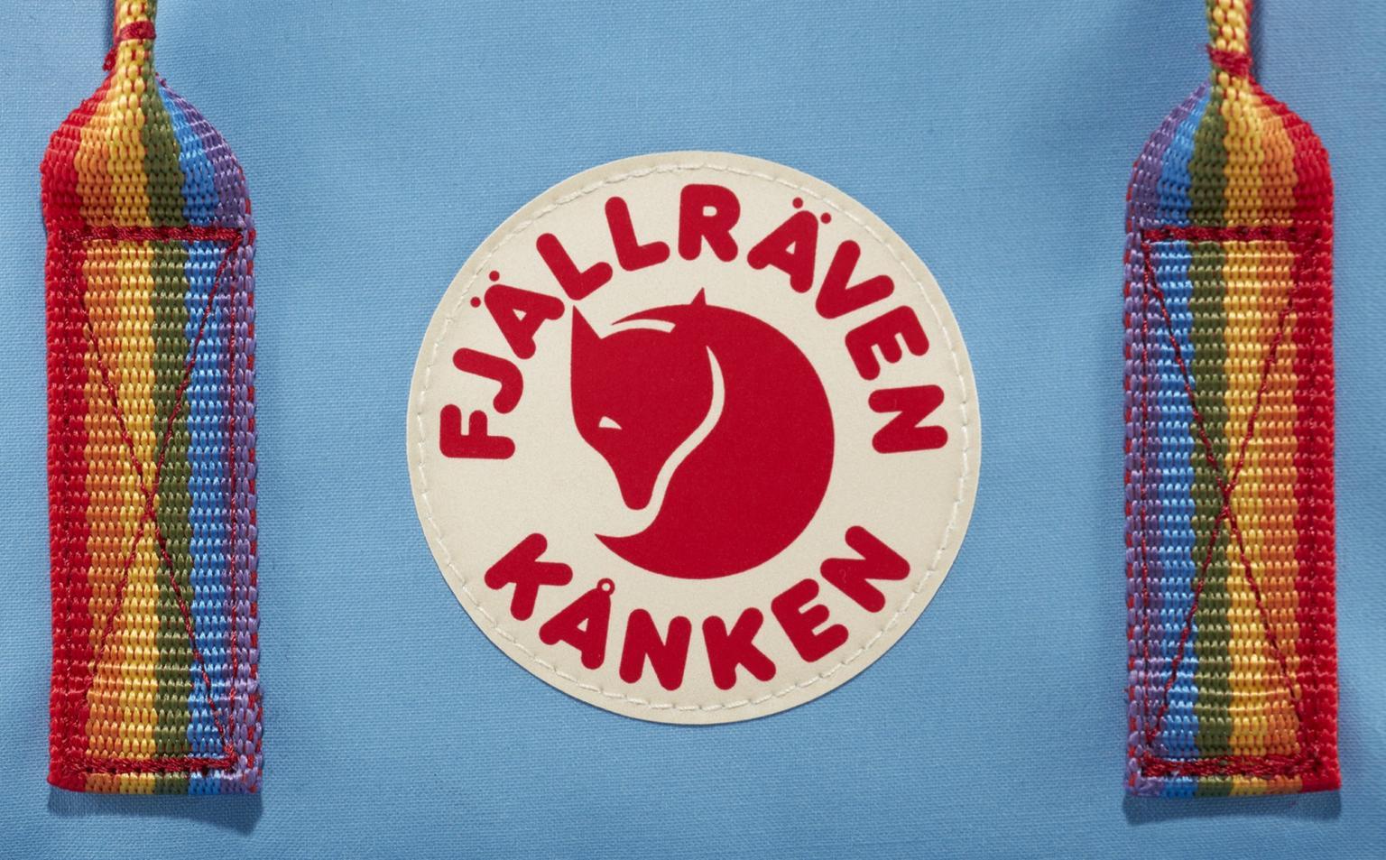 Schultasche grau rosa Fjällräven Kanken Fog Pink