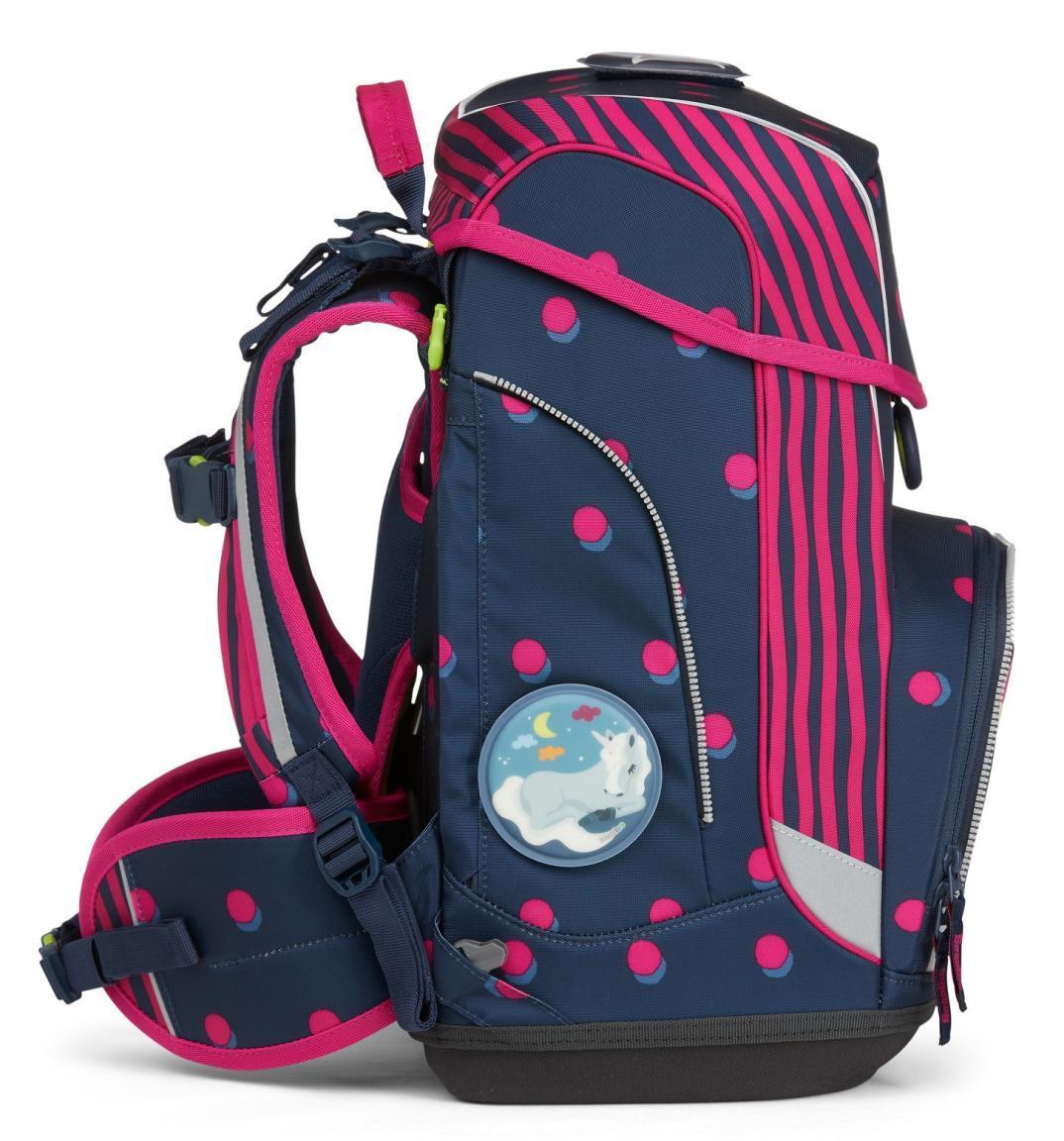 Schultaschenset ergobag cubo Schubi DuBär blau pink Federmappe Sportbeutel Einhörner