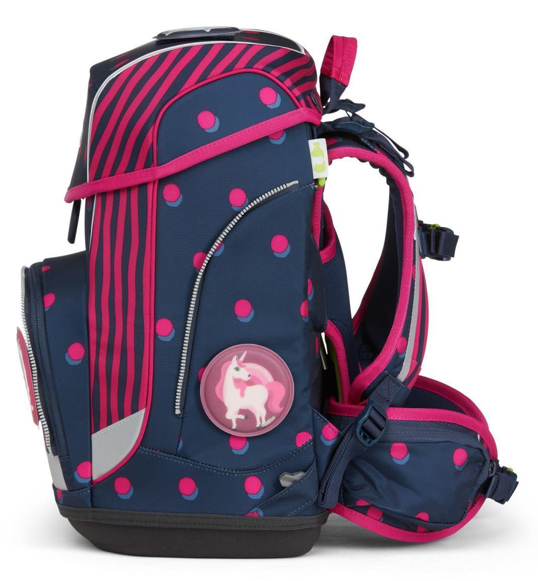Schultaschenset ergobag cubo Schubi DuBär blau pink Federmappe Sportbeutel Einhörner