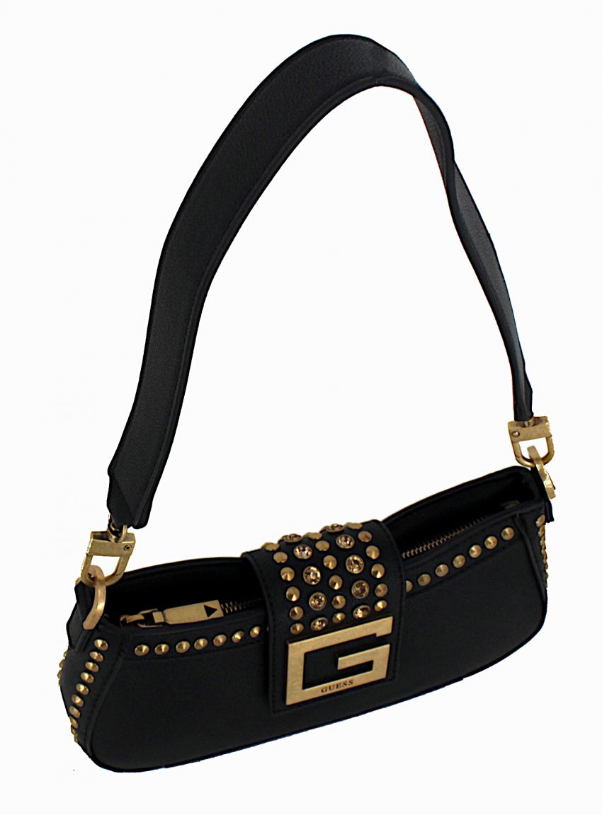Schultertäschchen Guess Bling Black Nieten Steine