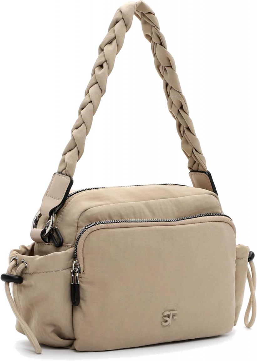 Schultertasche Abby Suri Frey Lighttaupe Perlon vegan