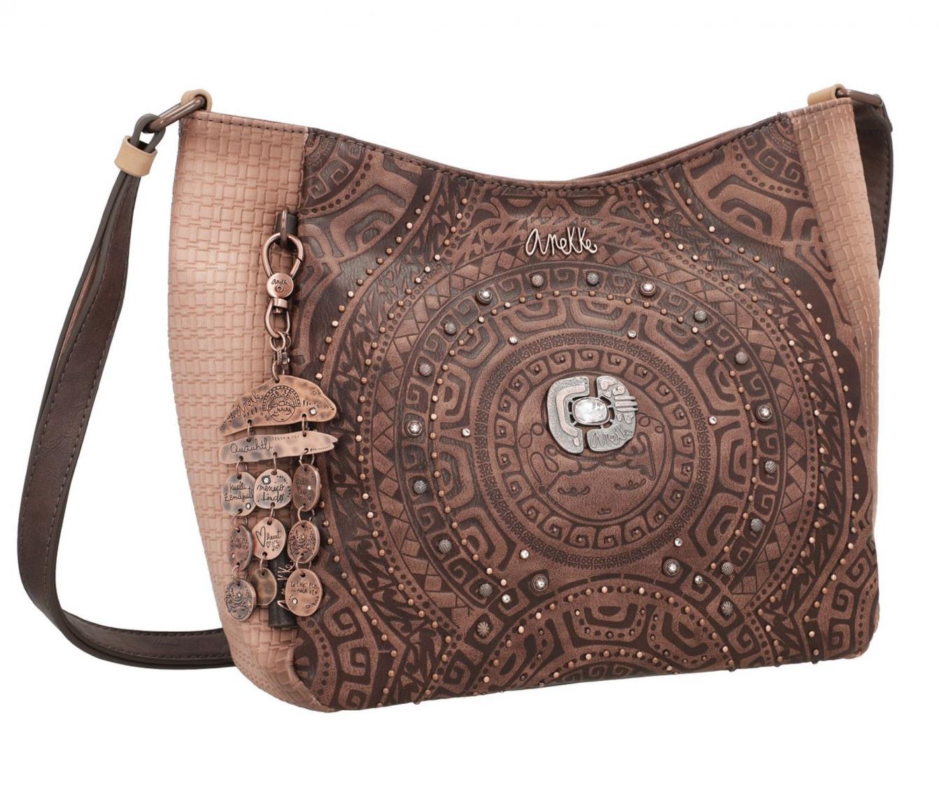 Schultertasche Anekke Ixchel Strassstein Prägung