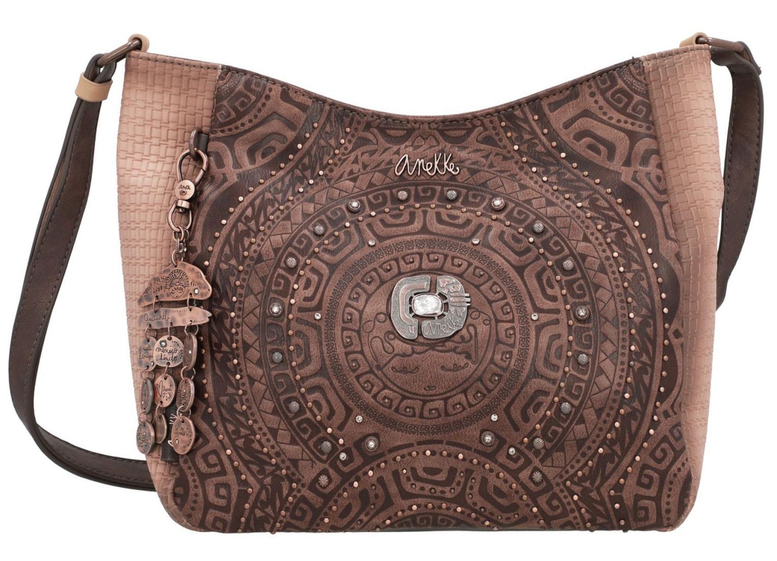 Schultertasche Anekke Ixchel Strassstein Prägung