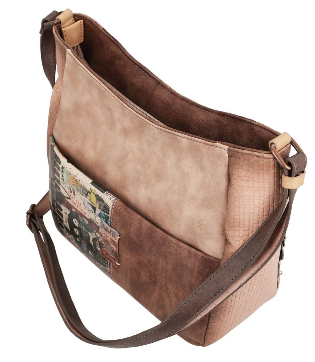 Schultertasche Anekke Ixchel Strassstein Prägung