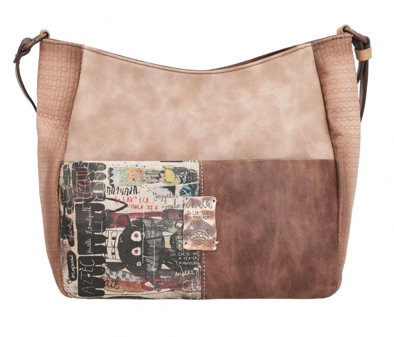 Schultertasche Anekke Ixchel Strassstein Prägung