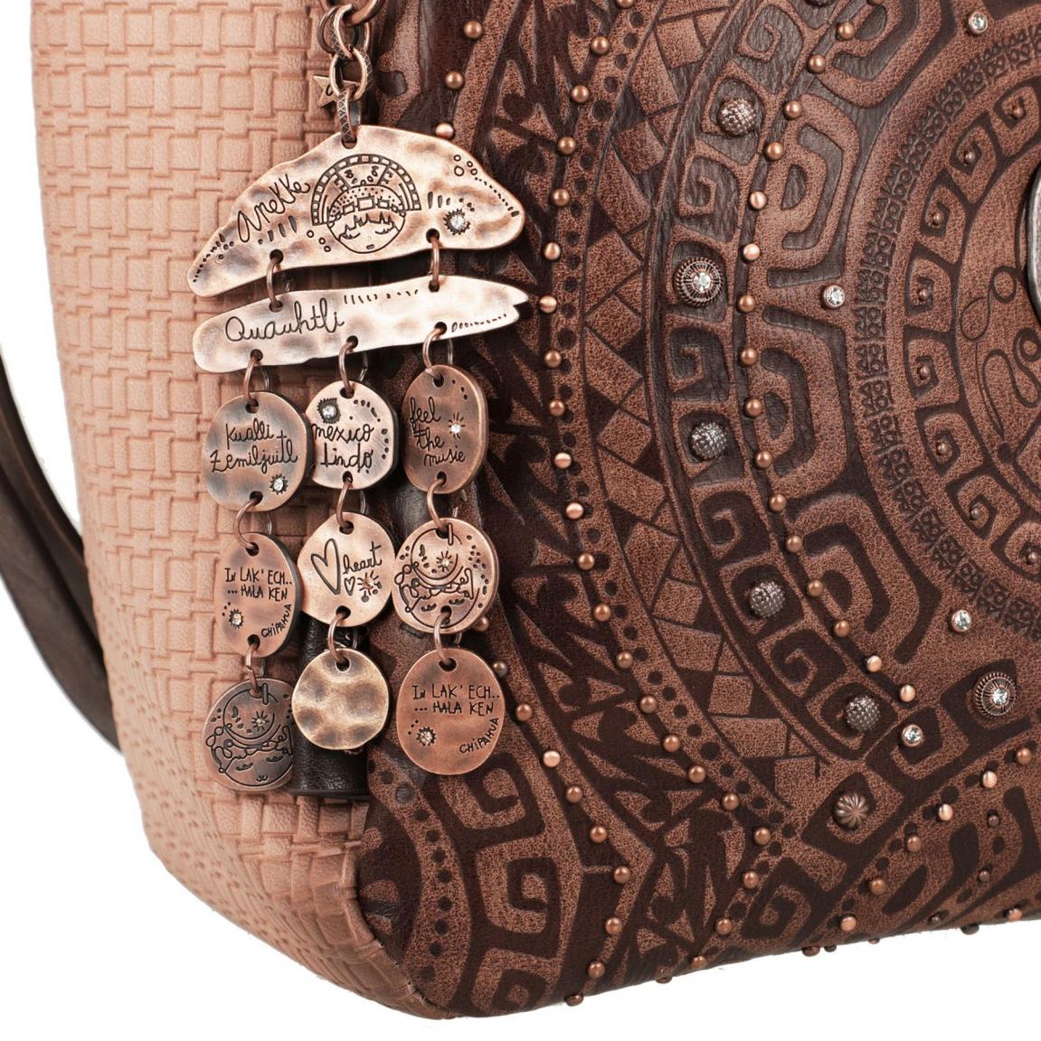 Schultertasche Anekke Ixchel Strassstein Prägung