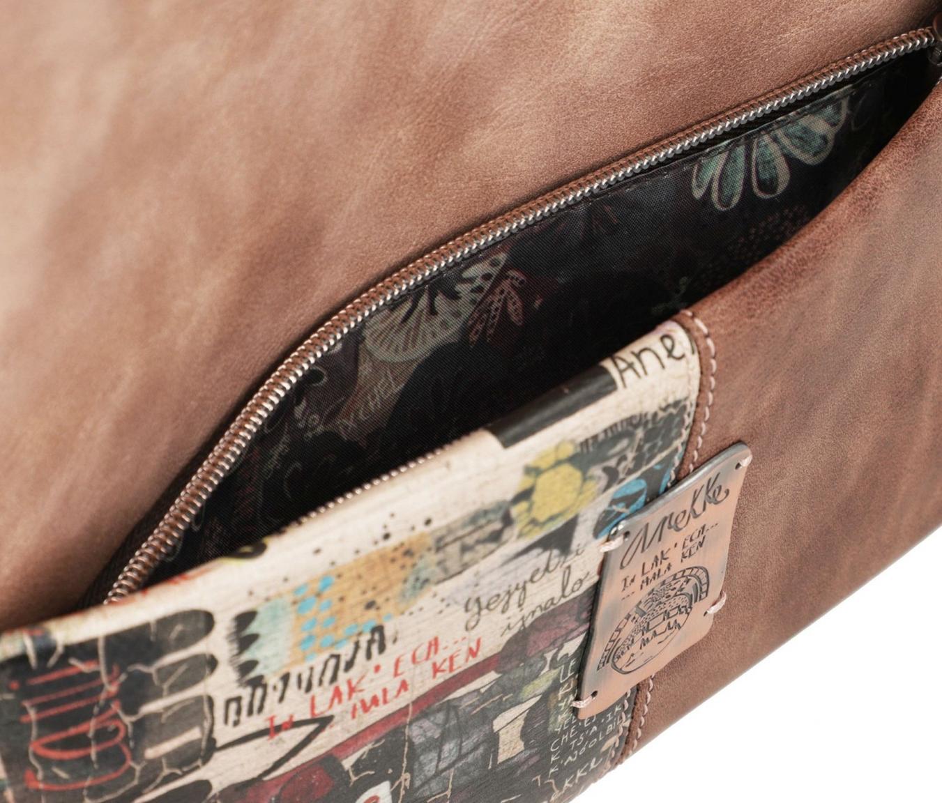 Schultertasche Anekke Ixchel Strassstein Prägung
