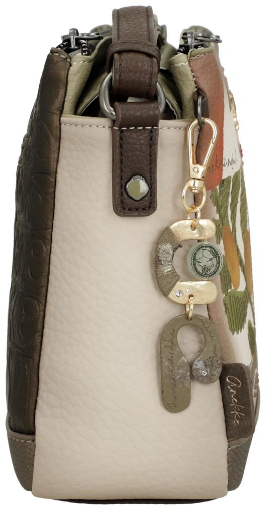 Schultertasche Anekke Muse Amphora bestickt farbenfroh dreigeteilt