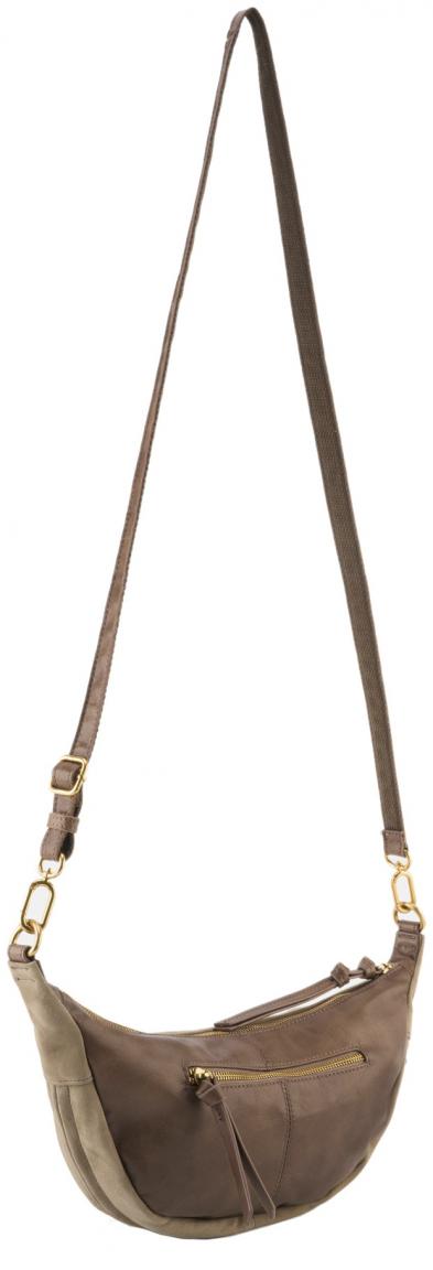 Schultertasche Beyond Crossbag FREDsBRUDER Taupe Velours