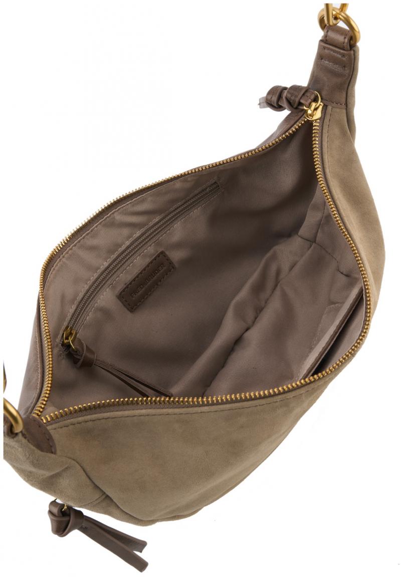 Schultertasche Beyond Crossbag FREDsBRUDER Taupe Velours