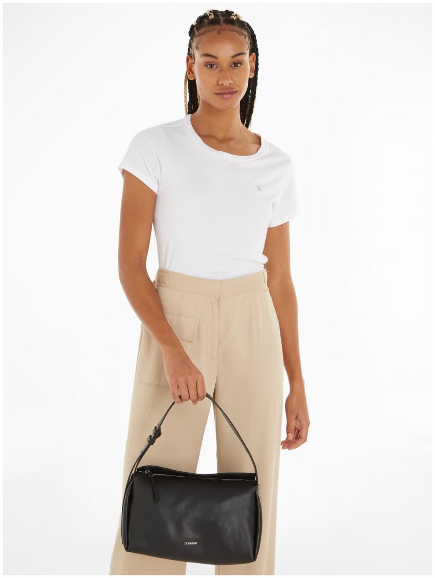 Schultertasche Calvin Klein Elevated Soft schwarz