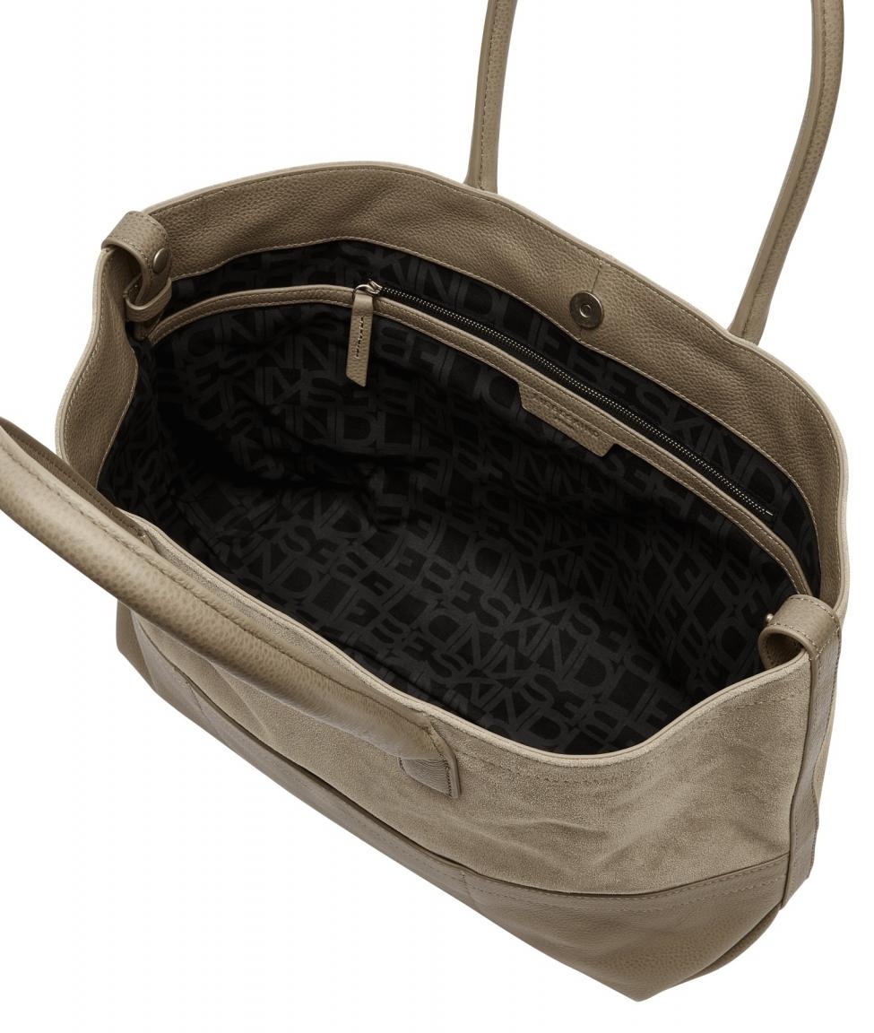 Schultertasche Chelsea M Liebeskind taupe Edith Cow beige-grau-hellbraun