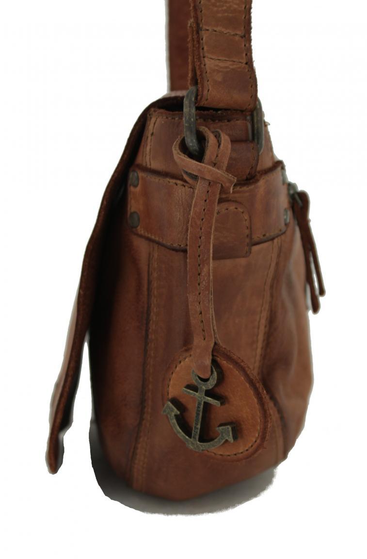 Schultertasche Cognac Theresa Harbour2nd Anchor Love braun