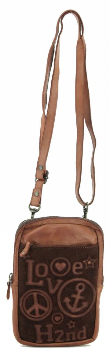 Schultertasche Delia New Lines Harbour2nd Retrotouch Cognac Piece