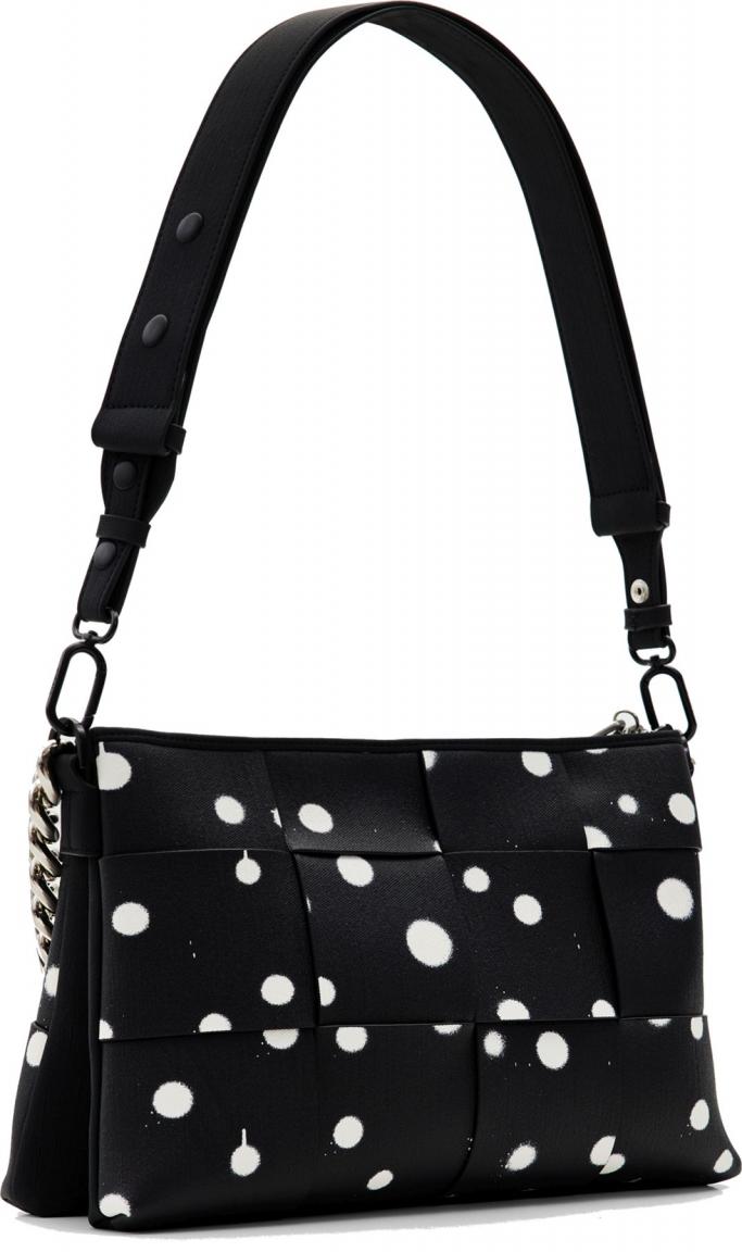Schultertasche Desigual New Splatter Dortmund Maxi Negro Punkte
