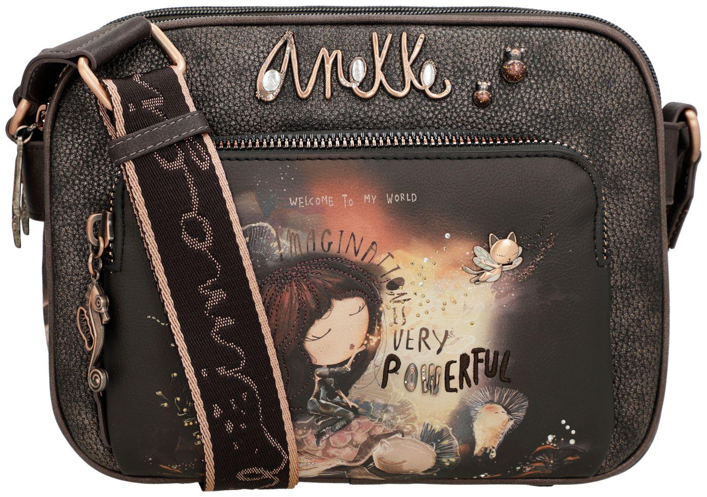 Schultertasche Dreamverse Print Anekke Glitzersteine Traumwelt