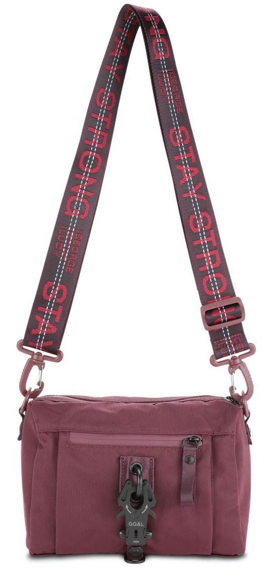 Schultertasche GGL Dark Wine Strong George Gina Lucy The Drops bordeaux