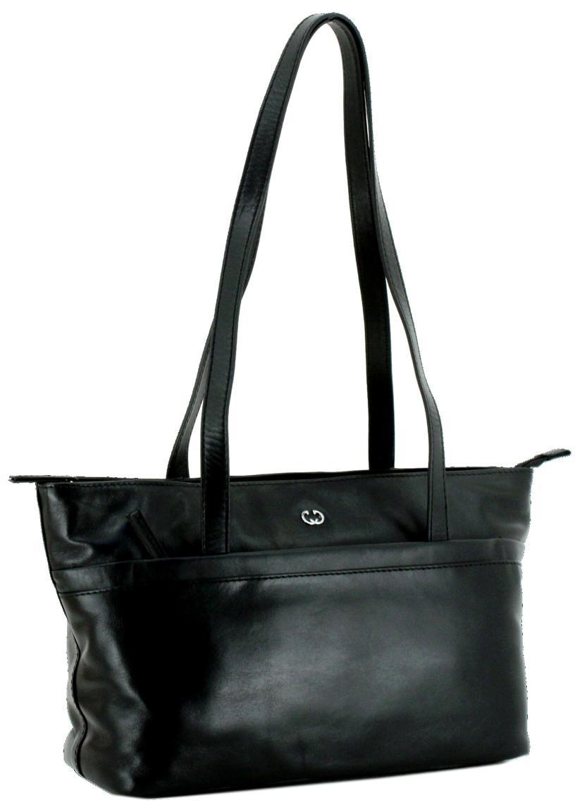 Schultertasche Gerry Weber Shopper MHZ Black Leder Piacenza
