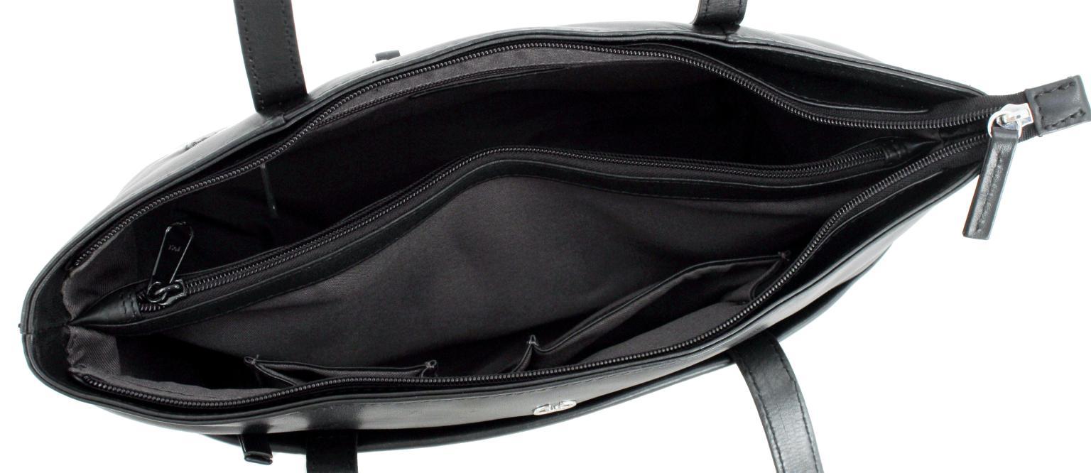 Schultertasche Gerry Weber Shopper MHZ Black Leder Piacenza