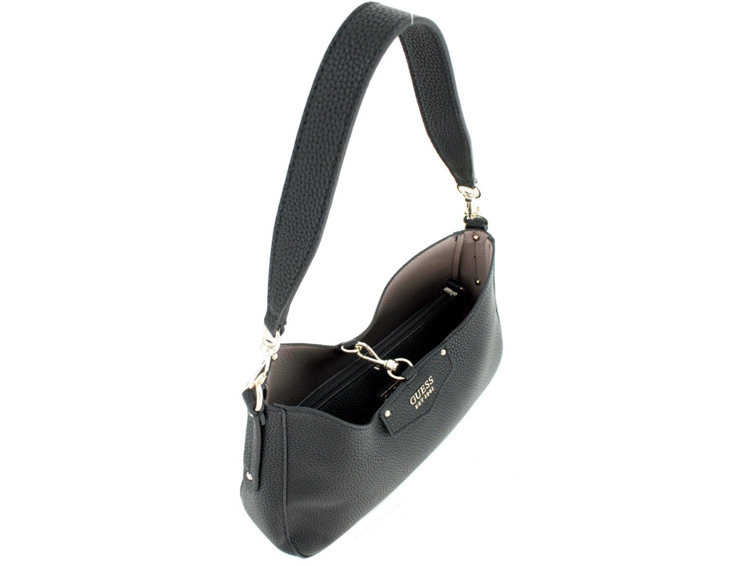 Schultertasche Guess Eco Brenton Hobo White Logo Alloverprint