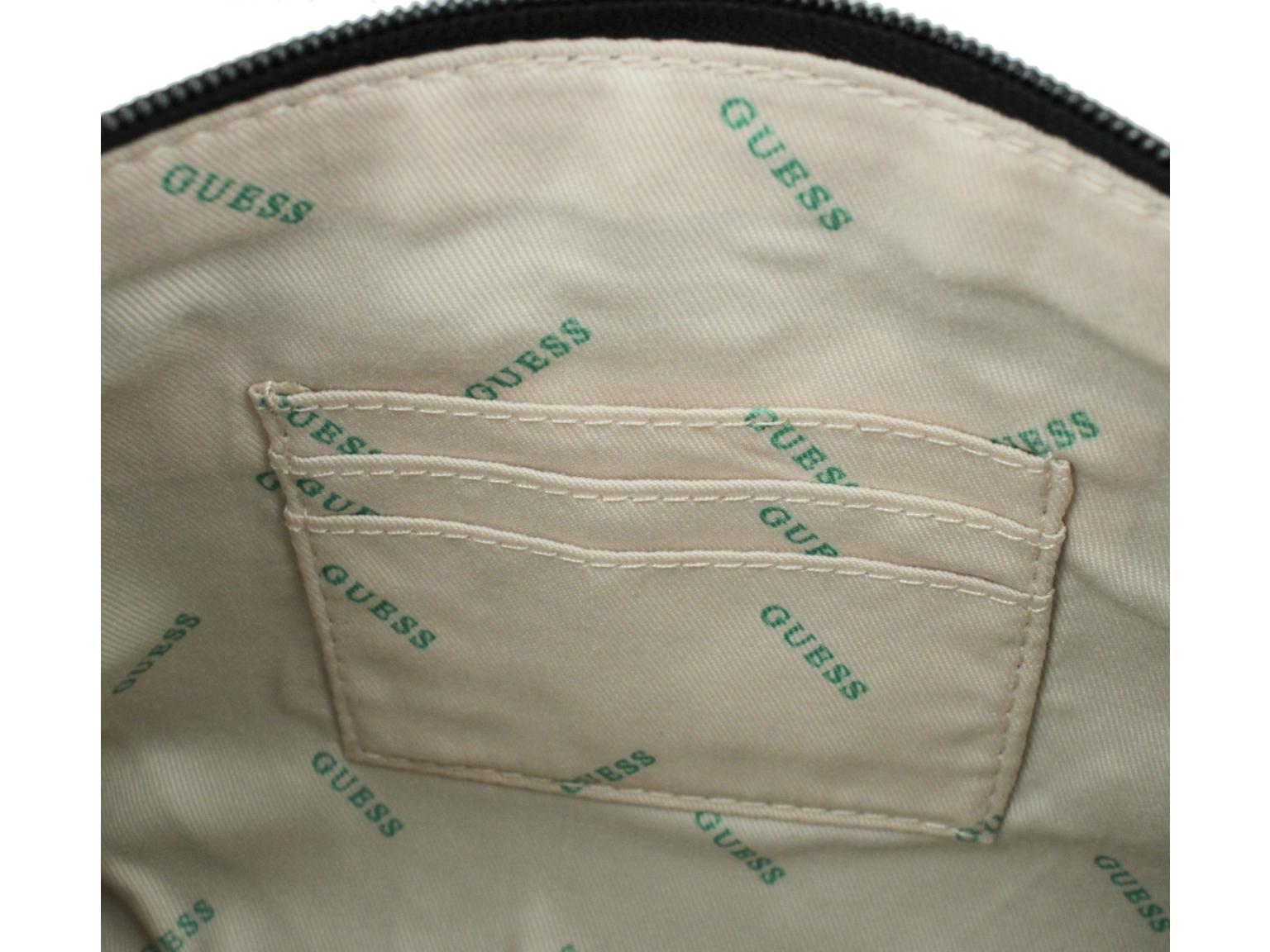 Schultertasche Guess Eco Brenton Hobo White Logo Alloverprint