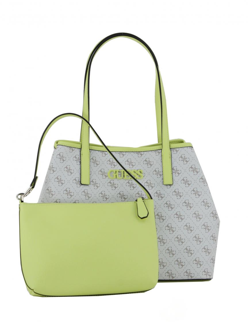 Schultertasche Guess Vikky Neon Print zweigeteilt