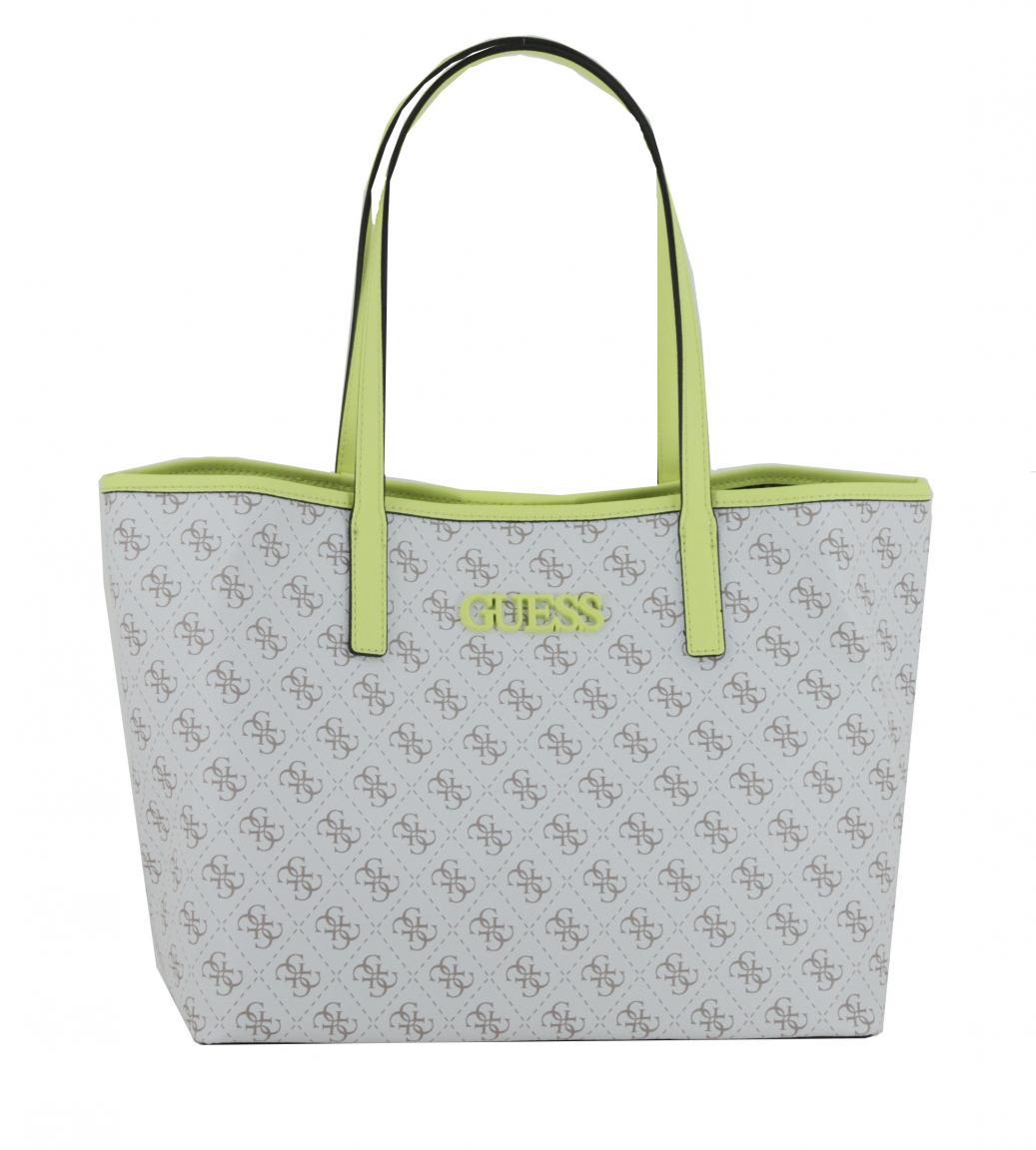 Schultertasche Guess Vikky Neon Print zweigeteilt