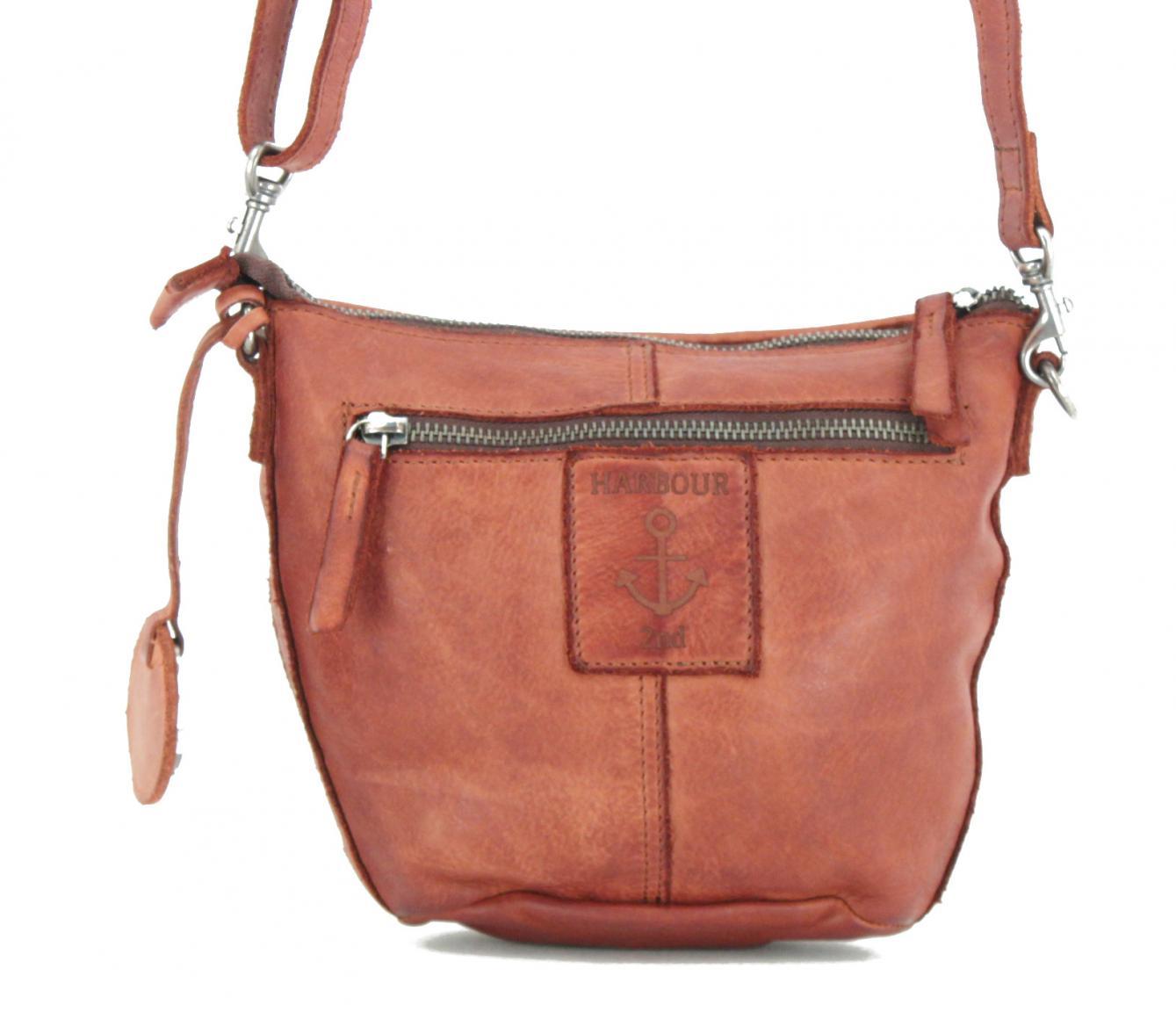 Schultertasche Harbour 2nd Soft Weaving Charming Cognac braun