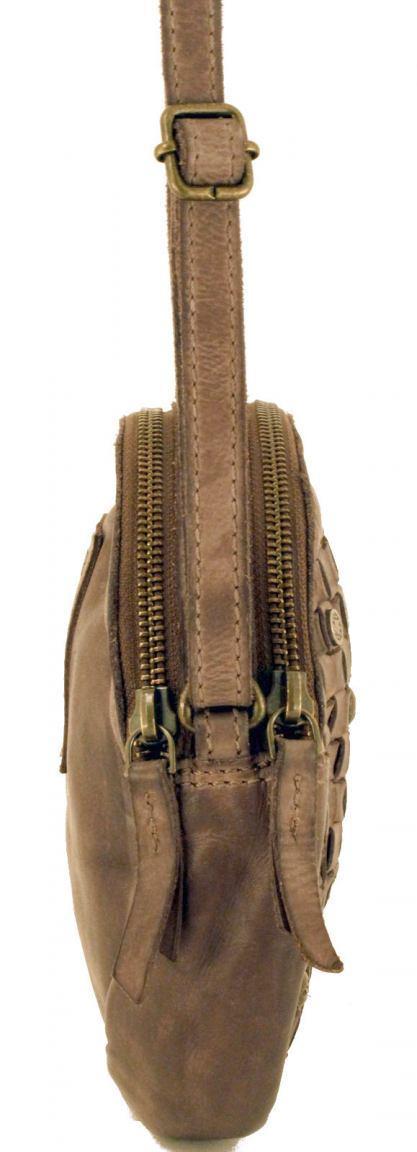 Schultertasche Harbour2nd Soft Weaving 2 Elisabeth Stone Grey