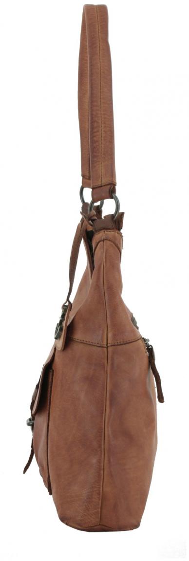 Schultertasche Leder Vintage Harbour 2nd Urban Poets Cameron braun