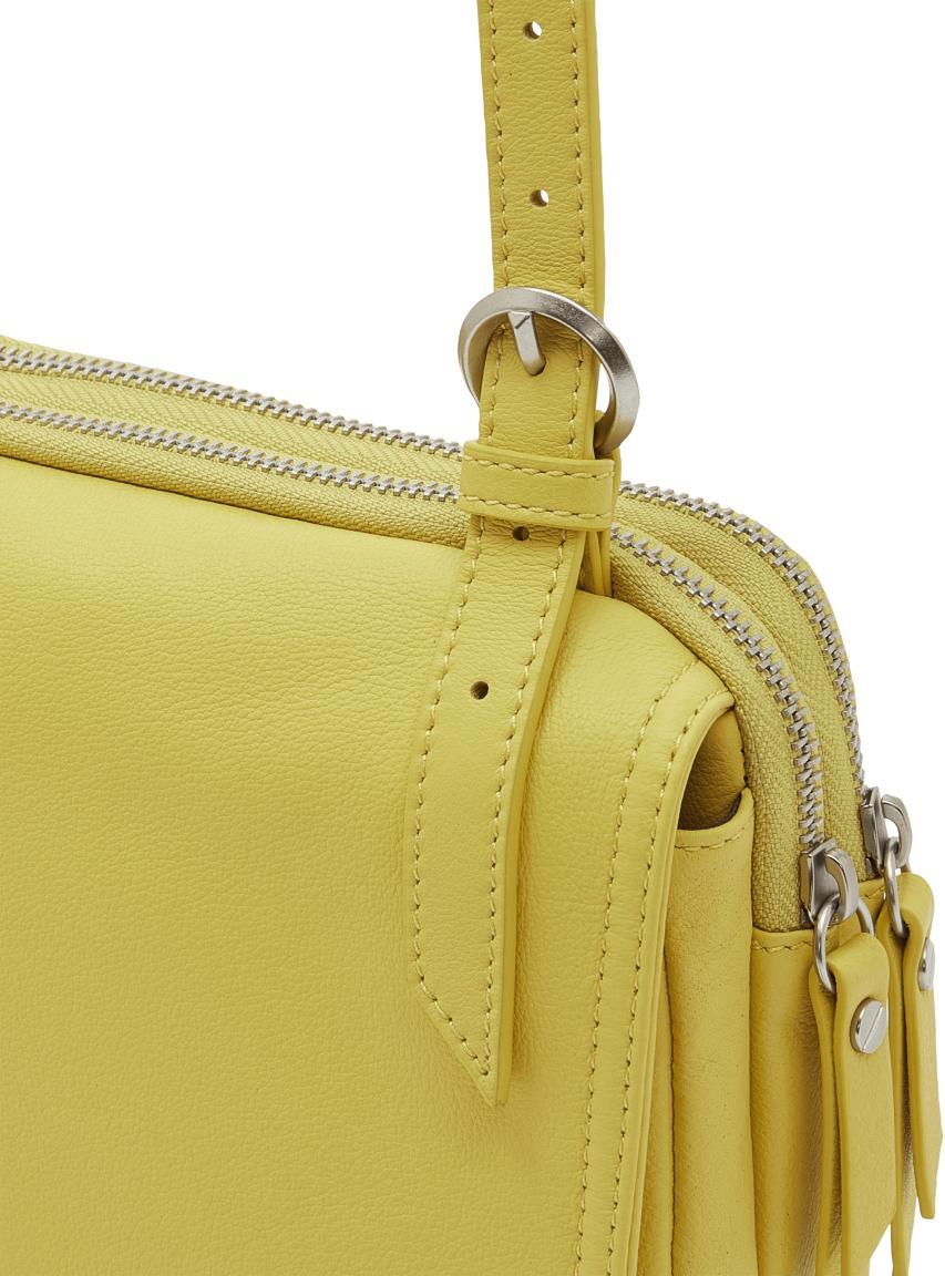 Schultertasche Liebeskind Berlin Mareike Crossbody Pale Banana Zitronengelb Leder