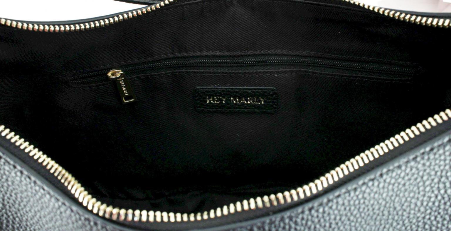 Schultertasche Lifetime Sister M schwarz recycled Hey Marly