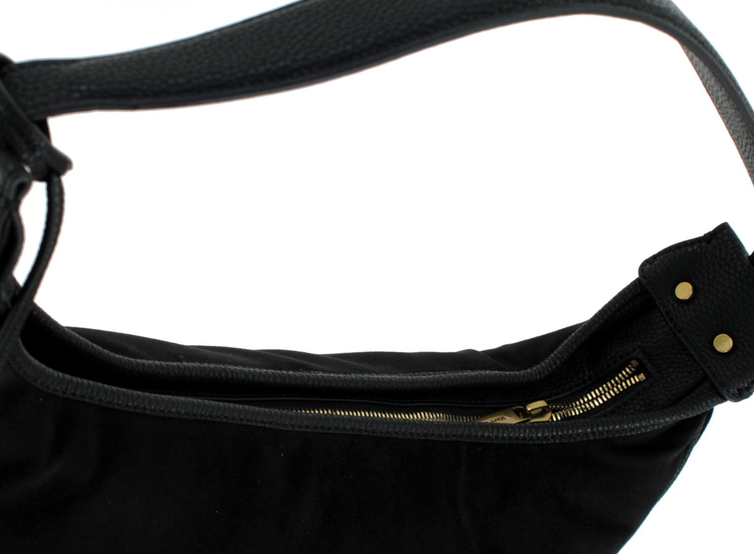 Schultertasche Liv Marc OPolo True Navy Samt dunkelblau