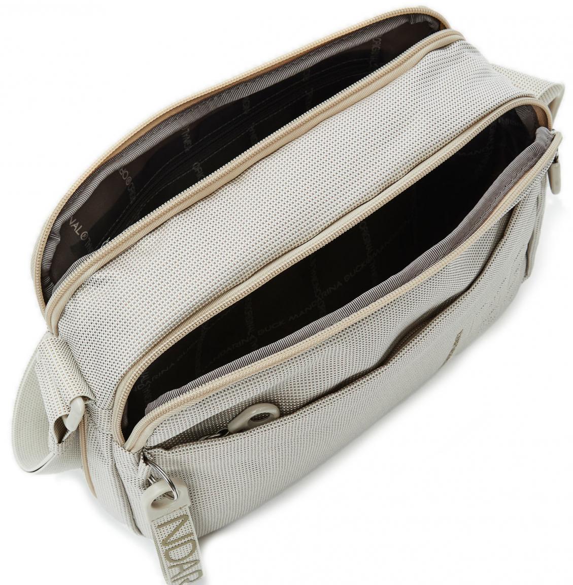 Schultertasche MD20 Crossover erweiterbar Whitecap Gray Mandarina Duck