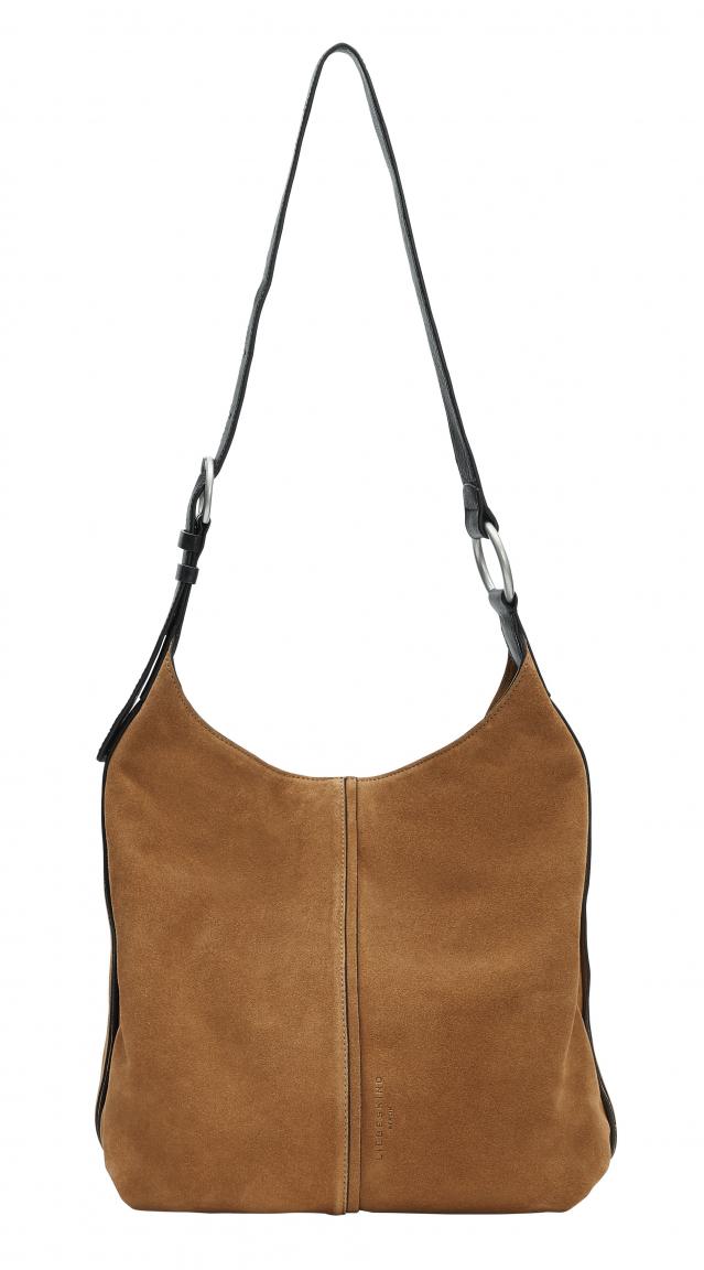 Schultertasche Medium Liebeskind Hobo Caramel Cognac Wildleder