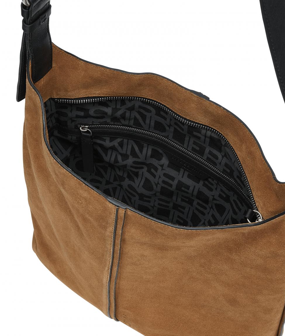 Schultertasche Medium Liebeskind Hobo Caramel Cognac Wildleder