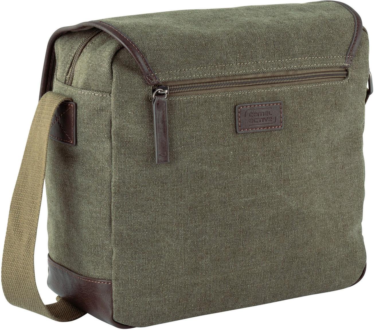 Schultertasche Men Camel Active Mountain Canvas Khakibraun